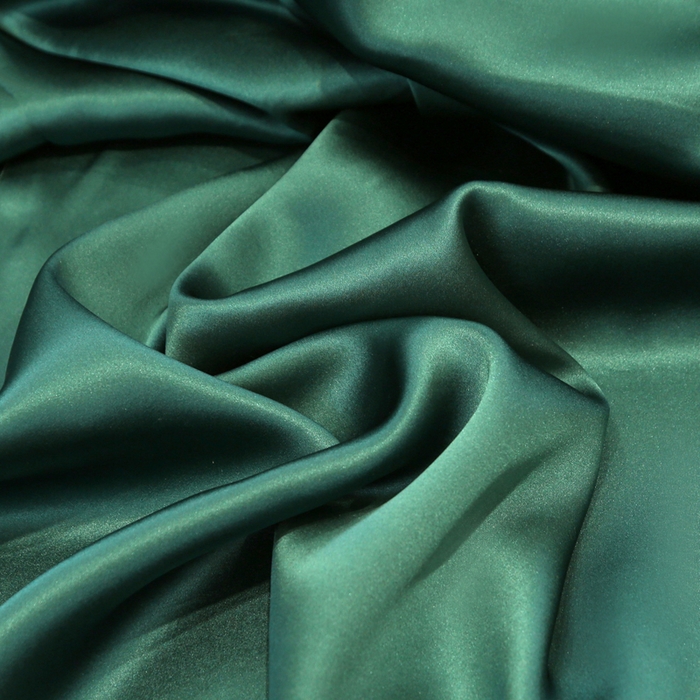 91家纺网 家纺一手货源 找家纺 凯森家纺 2024新款双面真丝宽边款枕头套枕芯套 双面孔雀绿