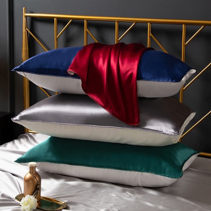 91家纺网 家纺一手货源 找家纺 （总）凯森家纺 2024新款纯真丝枕套桑蚕丝枕芯套冰丝丝绸枕头套