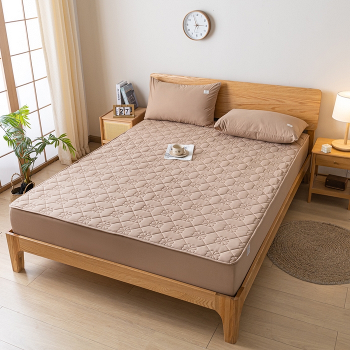 91家纺网 家纺一手货源 找家纺 （总）ab家纺 2024新款40支全棉纯色夹棉床笠