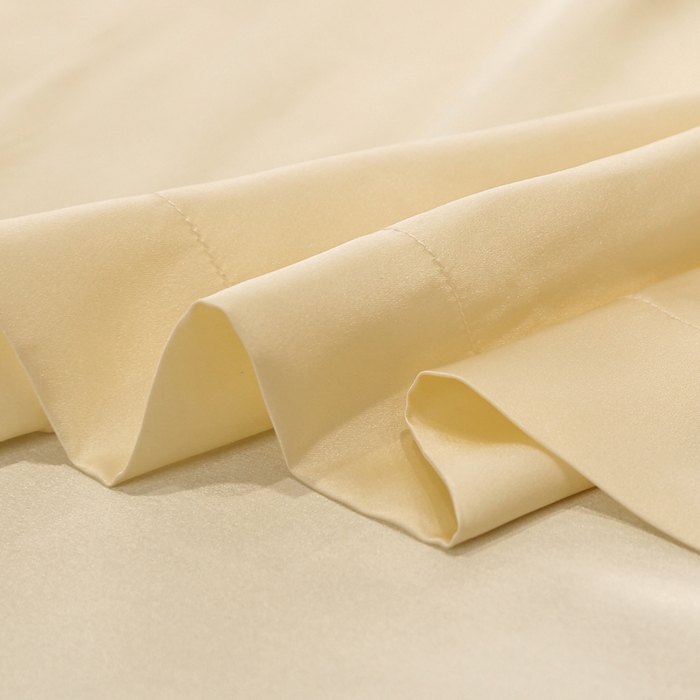 91家纺网 家纺一手货源 找家纺 凯森家纺 2024重磅单面纯真丝枕套桑蚕丝枕芯套单人枕头套 太空白