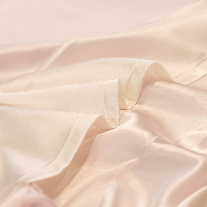 91家纺网 家纺一手货源 找家纺 凯森家纺 2024重磅单面纯真丝枕套桑蚕丝枕芯套单人枕头套 少女粉