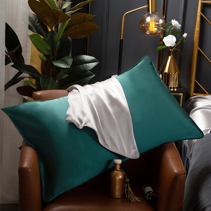 91家纺网 家纺一手货源 找家纺 （总）凯森家纺 2024新款纯真丝枕套桑蚕丝枕芯套冰丝丝绸枕头套