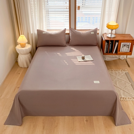 91家纺网 家纺一手货源 找家纺 （总）衿成家纺 2025新款13372全棉喷气纯色单品床单