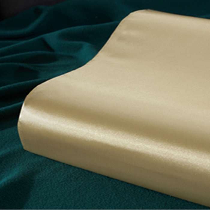 91家纺网 家纺一手货源 找家纺 凯森家纺 2024夏季双面冰丝乳胶枕套记忆枕枕芯套 驼色