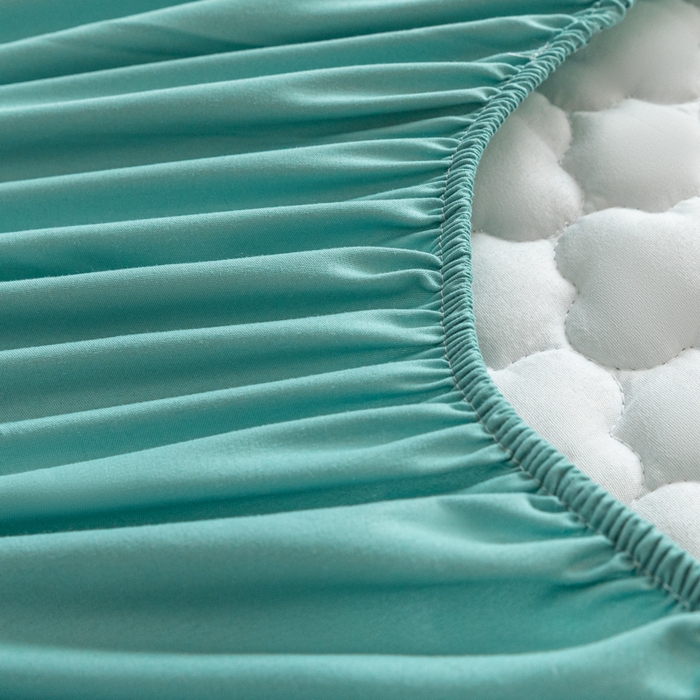 91家纺网 家纺一手货源 找家纺 卡伦 2025新款夹棉床笠烫画系列 皇冠-兰