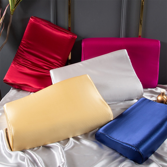 91家纺网 家纺一手货源 找家纺 （总）凯森家纺 2024新款双面纯真丝乳胶枕套记忆枕芯套儿童