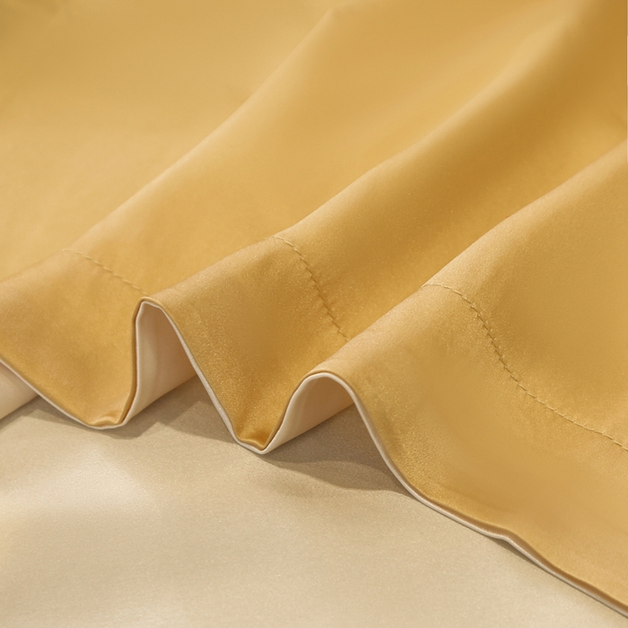 91家纺网 家纺一手货源 找家纺 凯森家纺 2024重磅单面纯真丝枕套桑蚕丝枕芯套单人枕头套 麦穗金