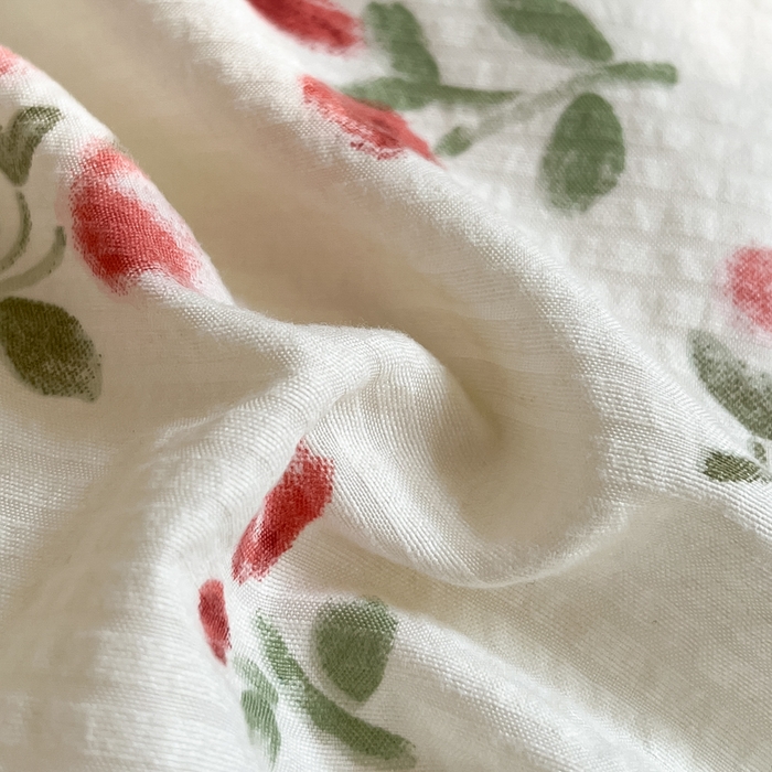 91家纺网 家纺一手货源 找家纺 慕澄 2024新款时尚印花泡泡棉花边四件套 安妮