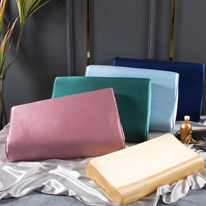 91家纺网 家纺一手货源 找家纺 （总）凯森家纺 2024新款双面纯真丝乳胶枕套记忆枕芯套儿童