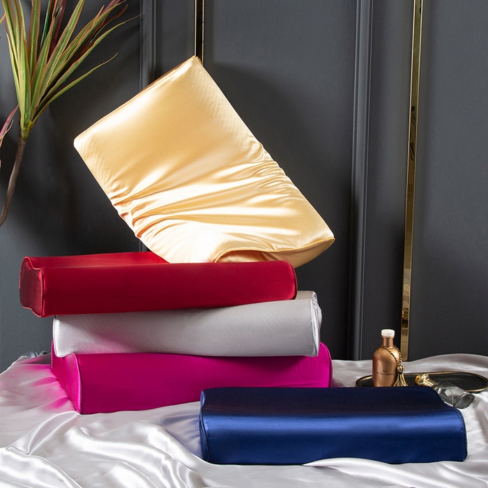 91家纺网 家纺一手货源 找家纺 （总）凯森家纺 2024新款双面纯真丝乳胶枕套记忆枕芯套儿童