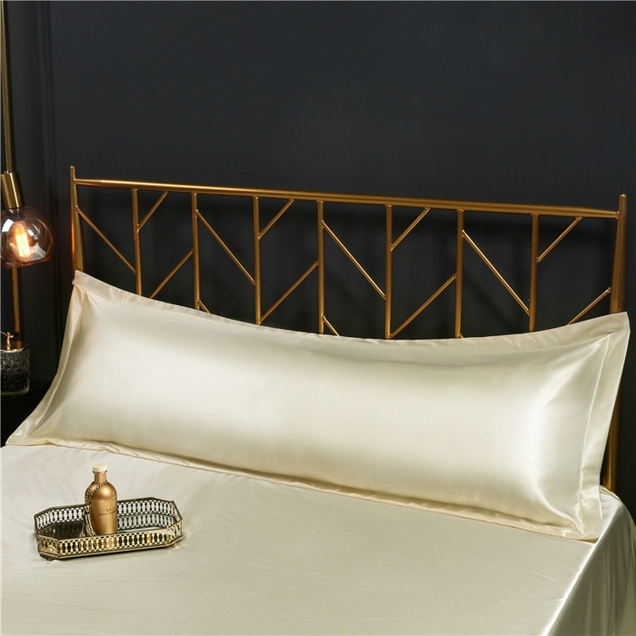 91家纺网 家纺一手货源 找家纺 （总）凯森家纺 2024夏季水洗真丝双面情侣枕套冰丝丝绸天丝枕芯套加长枕芯套