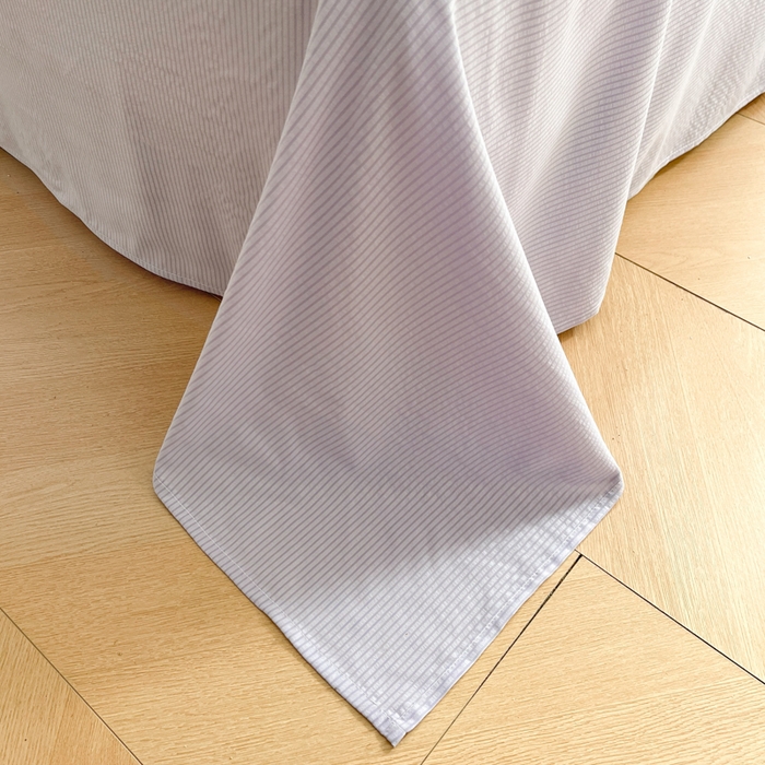 91家纺网 家纺一手货源 找家纺 慕澄 2024新款时尚印花泡泡棉花边四件套 甜小兔