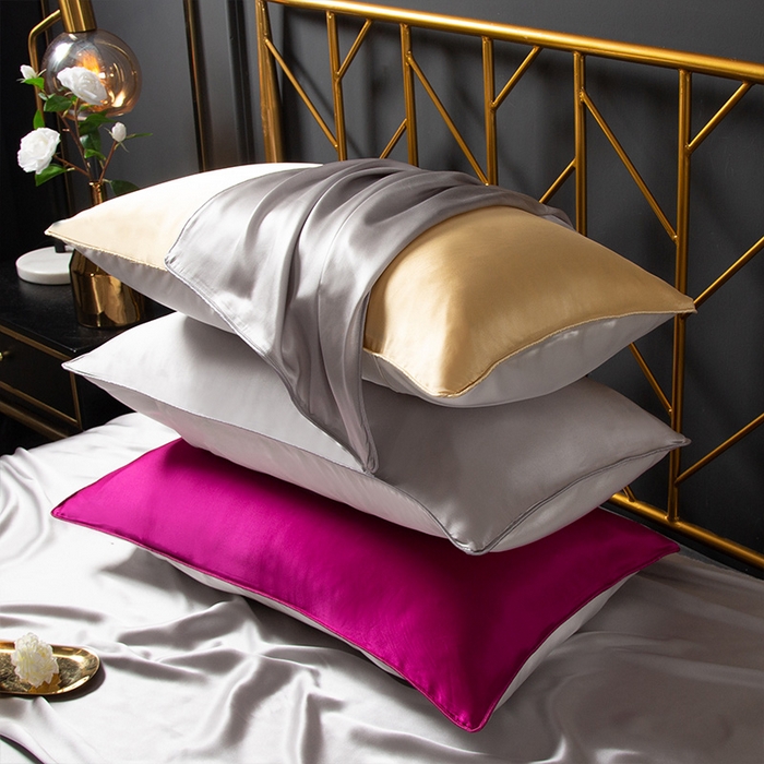 91家纺网 家纺一手货源 找家纺 （总）凯森家纺 2024新款纯真丝枕套桑蚕丝枕芯套冰丝丝绸枕头套