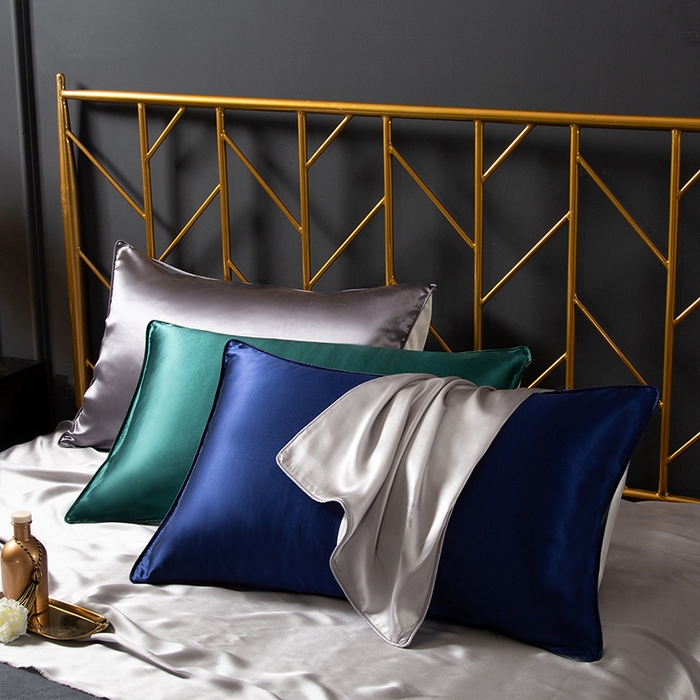 91家纺网 家纺一手货源 找家纺 （总）凯森家纺 2024新款纯真丝枕套桑蚕丝枕芯套冰丝丝绸枕头套