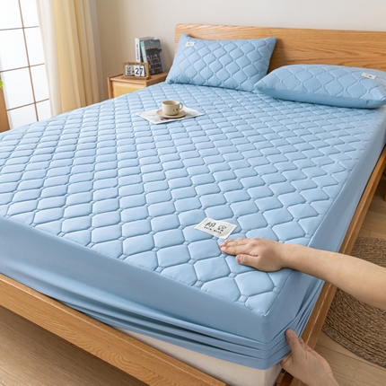 91家纺网 家纺一手货源 找家纺 （总）衿成家纺 2025新款大豆纤维防水夹棉床笠