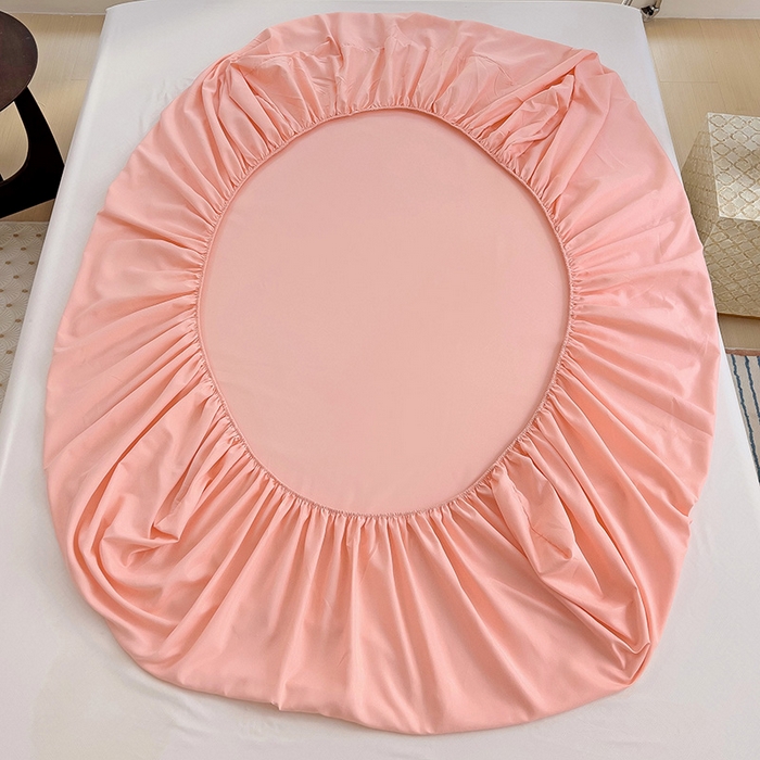 91家纺网 家纺一手货源 找家纺 （总） 楠沐家纺 2025新款纯色亲肤芦荟棉水洗棉床笠