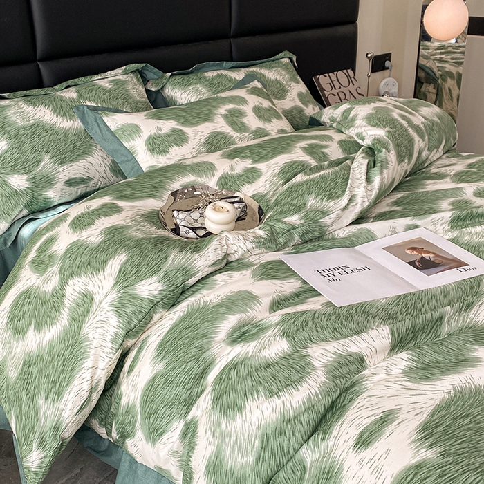 91家纺网 家纺一手货源 找家纺 金奇达 2024新款全棉宽边轻奢四件套 若梦