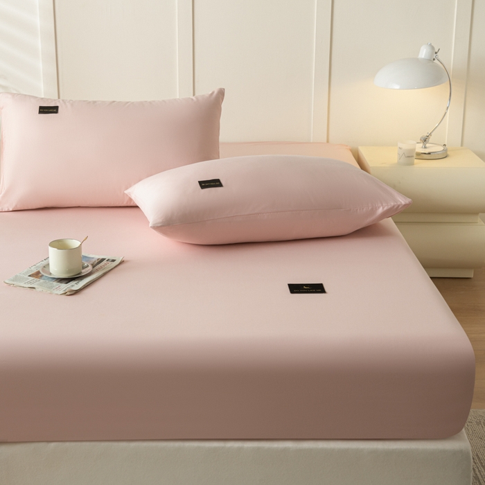 91家纺网 家纺一手货源 找家纺 鑫钰 2024新款A类新疆长绒棉床笠-星月 	 星月-茱萸粉