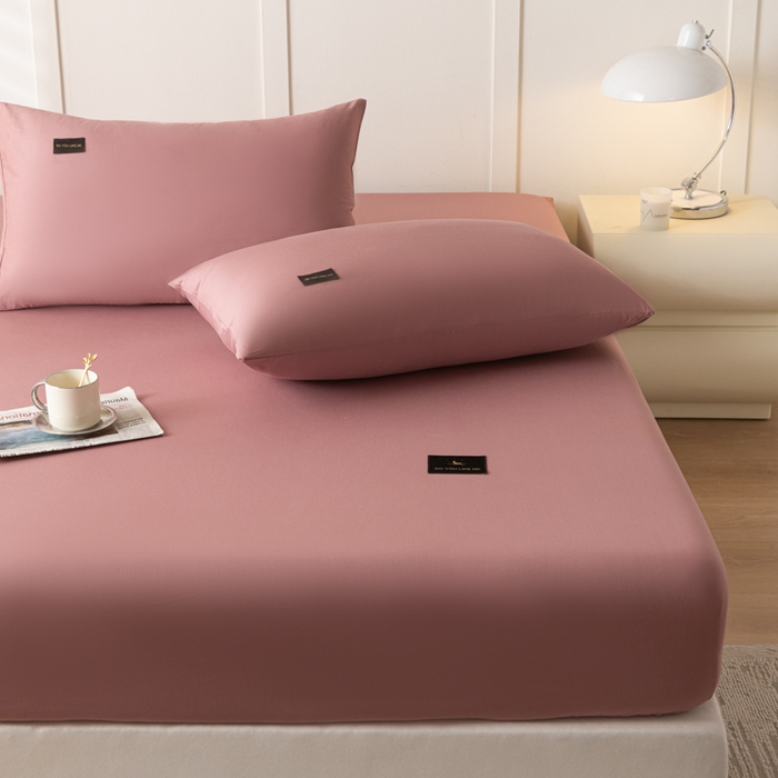 91家纺网 家纺一手货源 找家纺 鑫钰 2024新款A类新疆长绒棉床笠-星月 	 星月-美豆沙