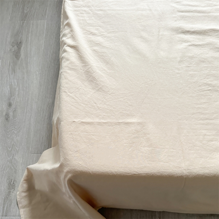 91家纺网 家纺一手货源 找家纺 恋恋三季 2024新款全棉单品床笠床单 全棉斜纹-卡其色