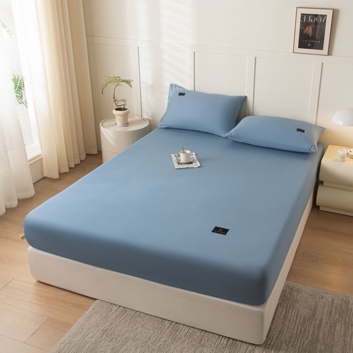 91家纺网 家纺一手货源 找家纺 鑫钰 2024新款A类新疆长绒棉床笠-星月 	 星月-钻石蓝