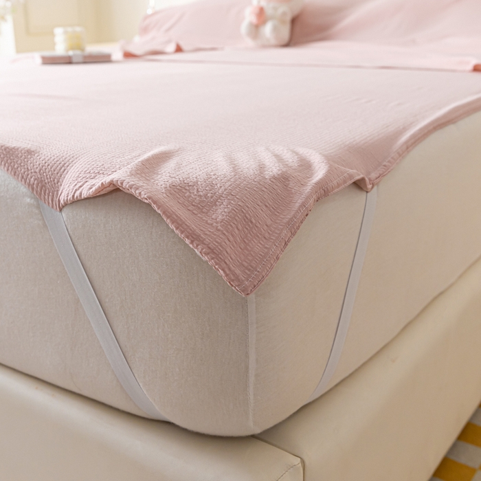 91家纺网 家纺一手货源 找家纺 梦之岛 2024新款A类泡泡棉酒店隔脏旅行睡袋 泡泡棉-奶油粉