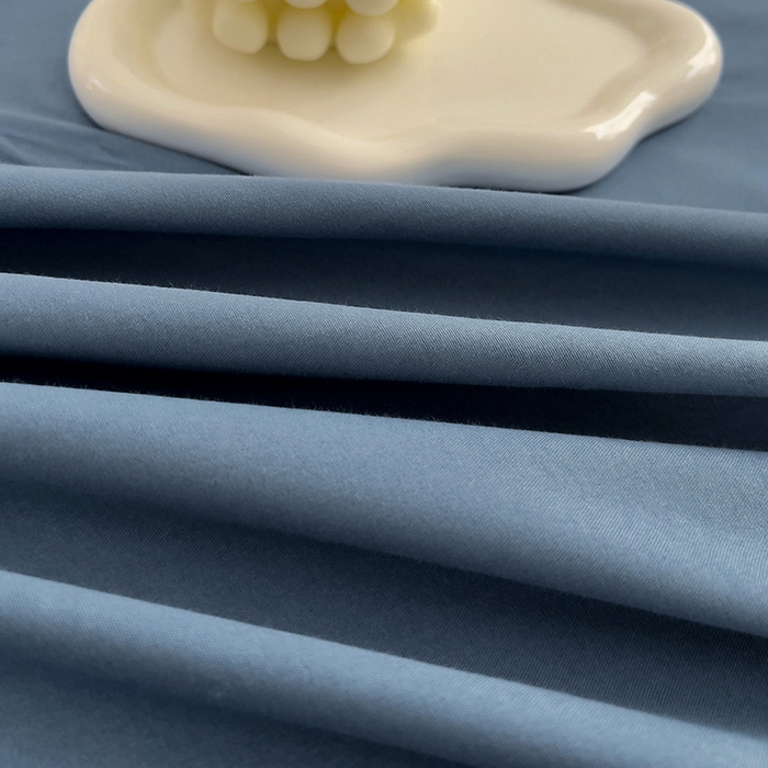 91家纺网 家纺一手货源 找家纺  楠沐家纺 2025新款纯色亲肤芦荟棉水洗棉床笠 深蓝