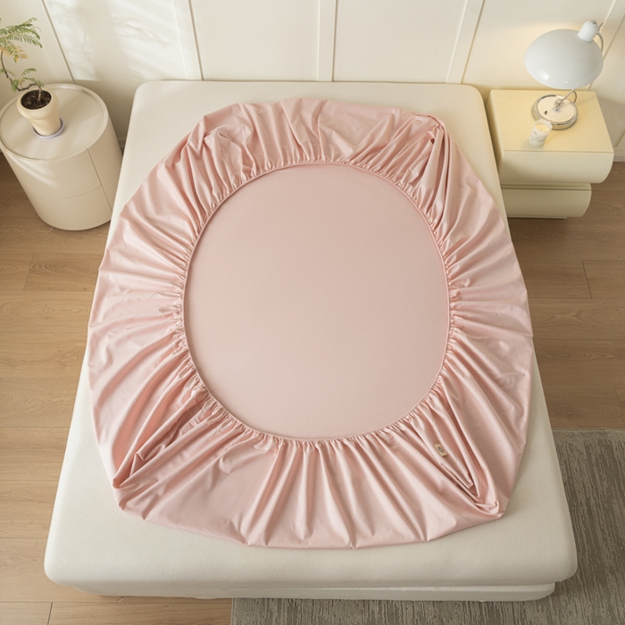 91家纺网 家纺一手货源 找家纺 鑫钰 2024新款A类新疆长绒棉床笠-星月 	 星月-茱萸粉