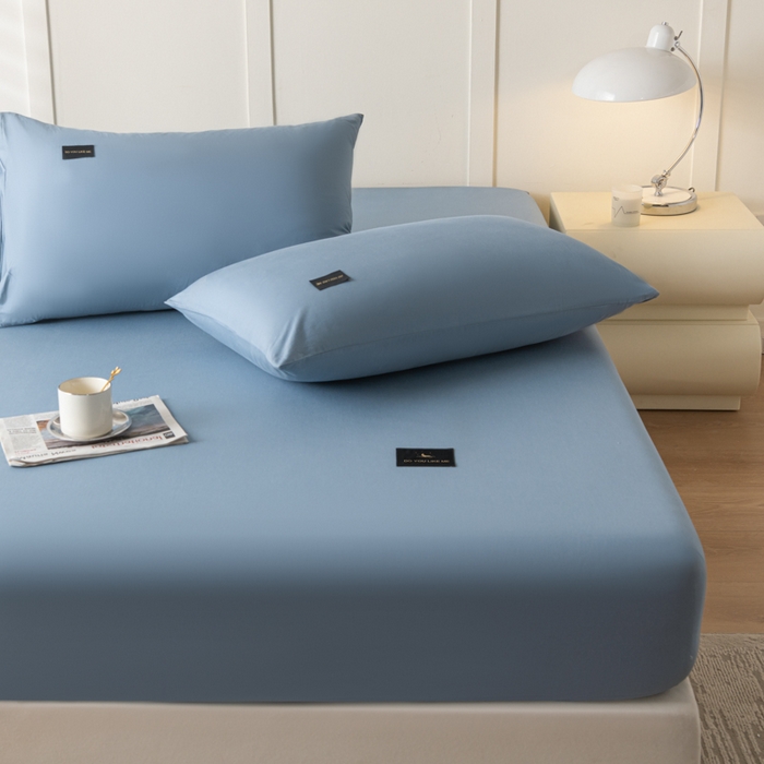 91家纺网 家纺一手货源 找家纺 鑫钰 2024新款A类新疆长绒棉床笠-星月 	 星月-钻石蓝