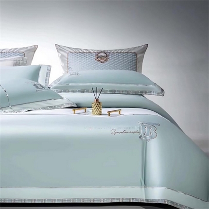 91家纺网 家纺一手货源 找家纺 （总）玖玖爱家纺 2024新款180S长绒棉绣花昕动系列四件套