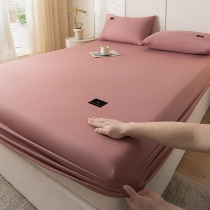 91家纺网 家纺一手货源 找家纺 鑫钰 2024新款A类新疆长绒棉床笠-星月 	 星月-美豆沙