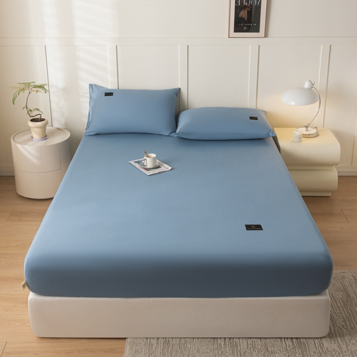 91家纺网 家纺一手货源 找家纺 鑫钰 2024新款A类新疆长绒棉床笠-星月 	 星月-钻石蓝