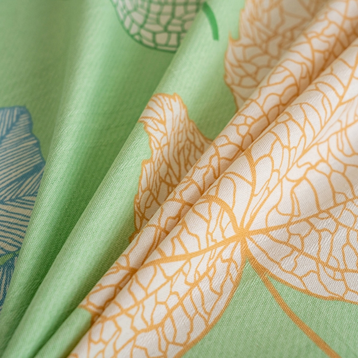 91家纺网 家纺一手货源 找家纺 首爱家纺 2025新款花边老粗布印花床单系列套件 叶良辰