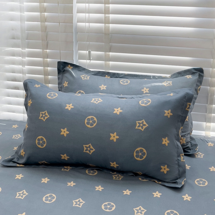 91家纺网 家纺一手货源 找家纺  楠沐家纺 2026新款印花亲肤芦荟棉水洗棉床笠 凯瑞拉