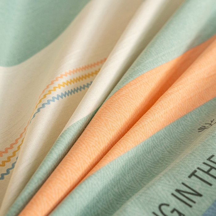 91家纺网 家纺一手货源 找家纺 首爱家纺 2025新款花边老粗布印花床单系列套件 时尚鹿条