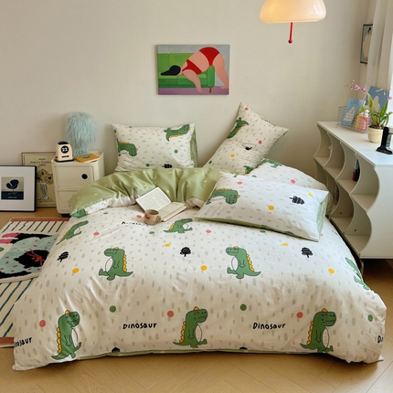 91家纺网 家纺一手货源 找家纺 （总）希文 2024新款全棉卡通印花四件套