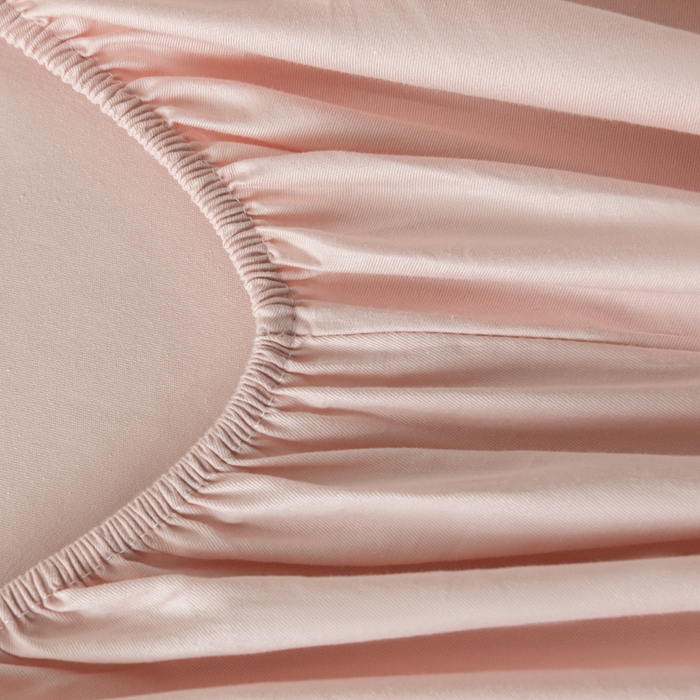 91家纺网 家纺一手货源 找家纺 鑫钰 2024新款A类新疆长绒棉床笠-星月 	 星月-茱萸粉