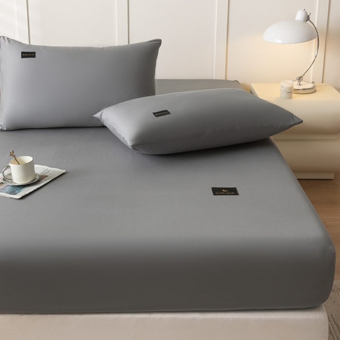 91家纺网 家纺一手货源 找家纺 鑫钰 2024新款A类新疆长绒棉床笠-星月 	 星月-雅致灰