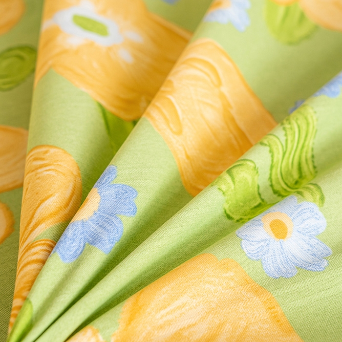 91家纺网 家纺一手货源 找家纺 首爱家纺 2025新款花边老粗布印花床单系列套件 时尚花梦