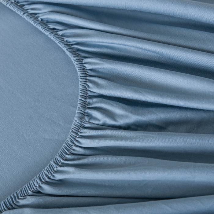 91家纺网 家纺一手货源 找家纺 鑫钰 2024新款A类新疆长绒棉床笠-星月 	 星月-钻石蓝