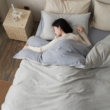 91家纺网 家纺一手货源 找家纺 （总）玉宇阁 2024新款全棉双色大提花四件套清欢