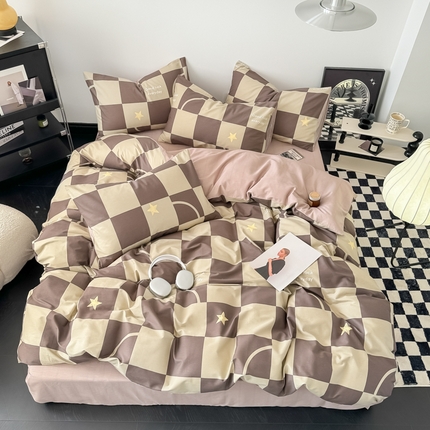 呗旺鹿 2024新款休闲风全棉纯棉四件套 巧乐兹