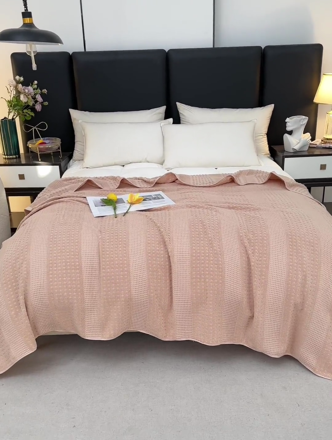 91家纺网 家纺一手货源 找家纺 雯雨家纺 2024老式怀旧A类纯棉毛巾被 蜂窝驼