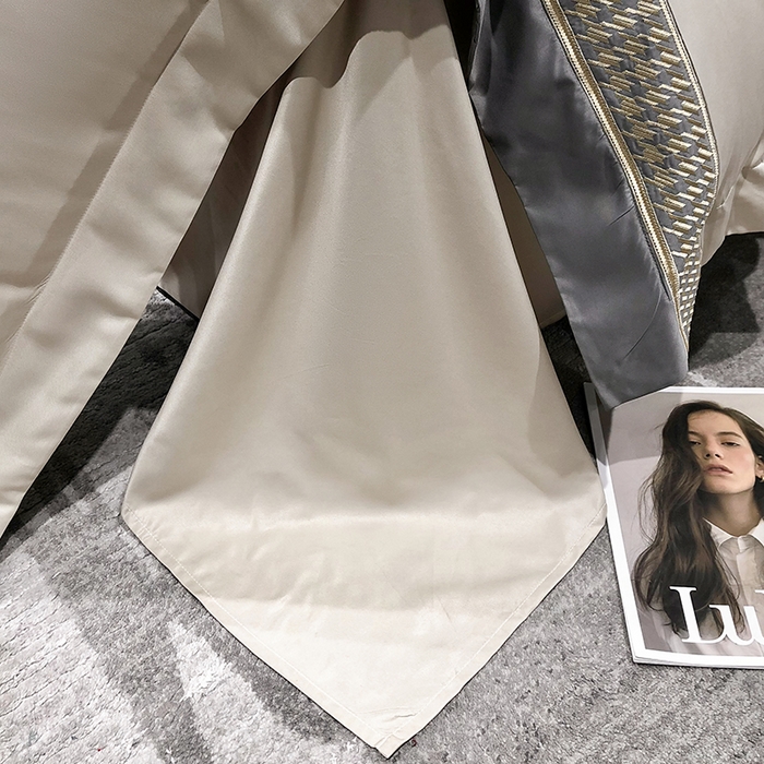 91家纺网 家纺一手货源 找家纺 （总）奥汀洛家纺 2024新款工艺款水洗真丝刺绣四件套-迪梵