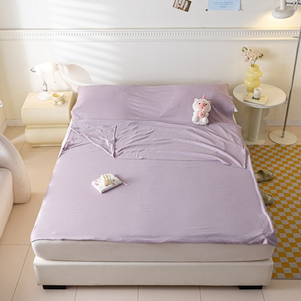 梦之岛 2024新款A类泡泡棉酒店隔脏旅行睡袋 泡泡棉-香芋紫
