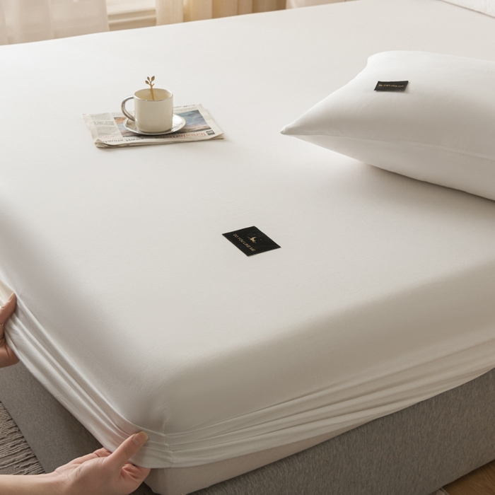 91家纺网 家纺一手货源 找家纺 鑫钰 2024新款A类新疆长绒棉床笠-星月 	 星月-雪月白