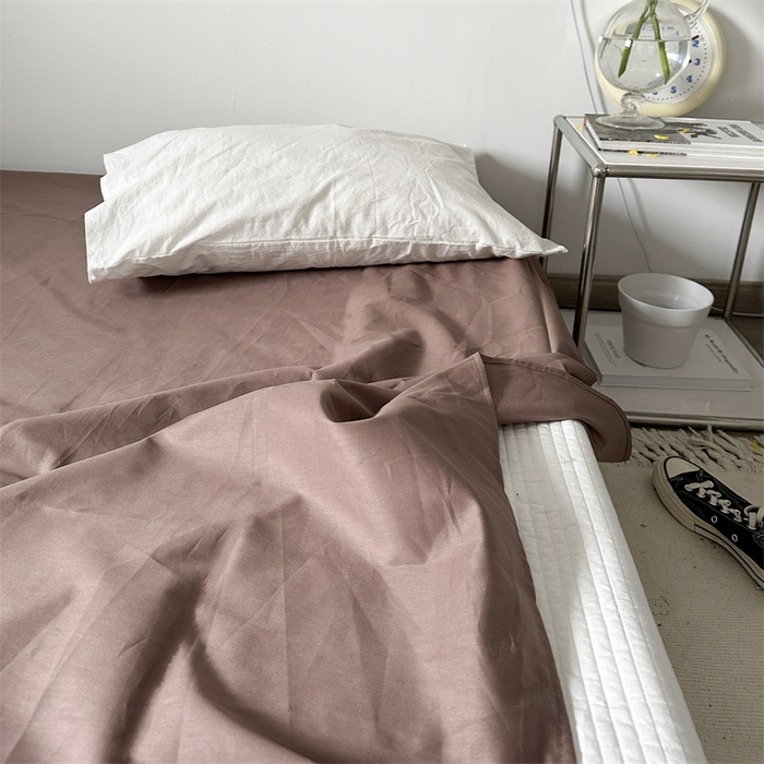 91家纺网 家纺一手货源 找家纺 恋恋三季 2024新款全棉单品床笠床单 全棉斜纹-阿罗灰