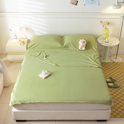 梦之岛 2024新款A类泡泡棉酒店隔脏旅行睡袋 泡泡棉-清新绿