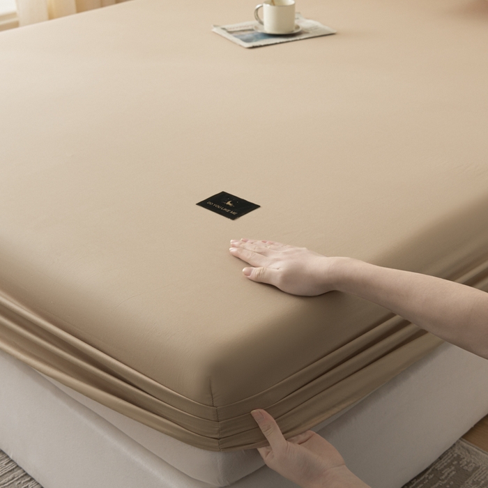 91家纺网 家纺一手货源 找家纺 鑫钰 2024新款A类新疆长绒棉床笠-星月 	 星月-香槟驼