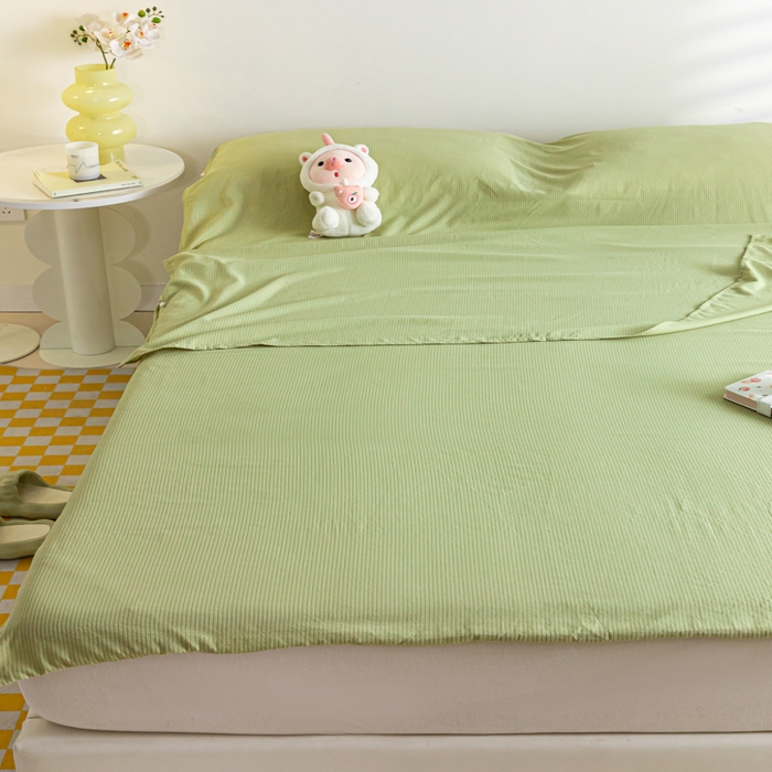 91家纺网 家纺一手货源 找家纺 梦之岛 2024新款A类泡泡棉酒店隔脏旅行睡袋 泡泡棉-清新绿